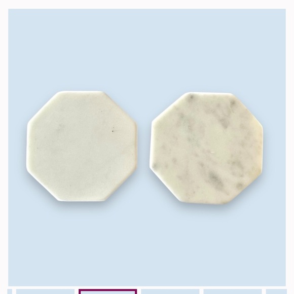 ZEAL WHITE MARBLE COASTERS - Picture 8 of 10